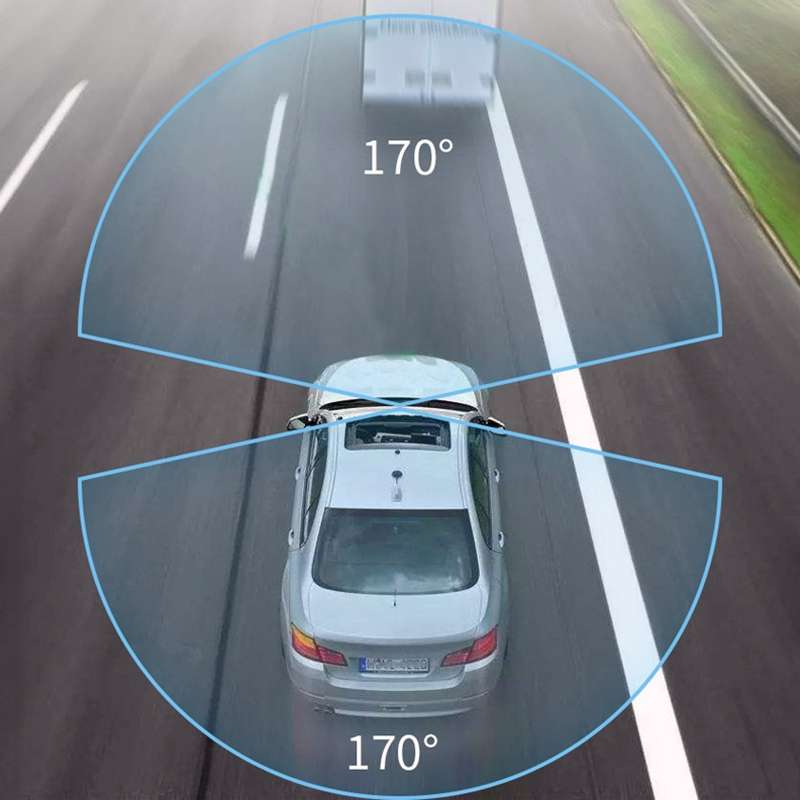 Z30 WiFi Dual-lens HD 2160P Non-light Night Vision 360-degree Panoramic Driving Recorder, Standard V