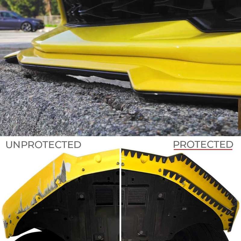 Car Modified Bumper Guard Kit Carbon Fiber Texture
