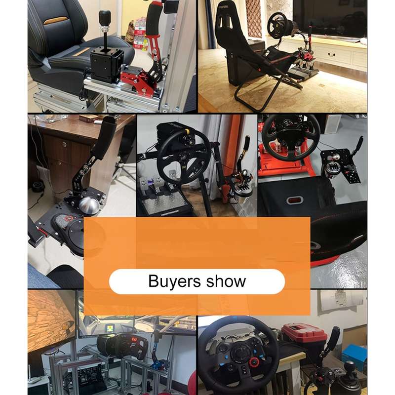 Modified Analog Linear 14bit USB Racing Game PC Drifting Handbrake for Win System, with Support Hold