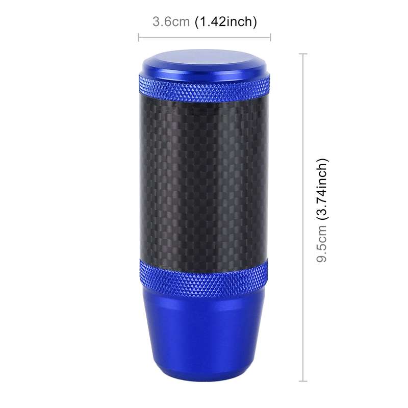 Universal Car Carbon Fiber Metal Gear Shift Knob (Gold)