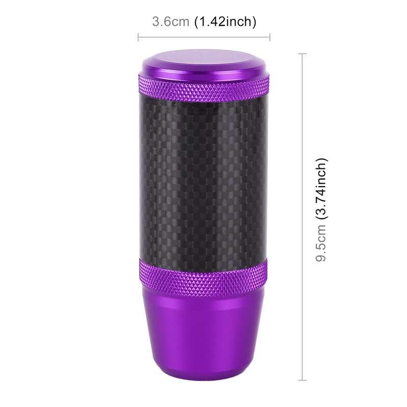 Universal Car Carbon Fiber Metal Gear Shift Knob (Gold)