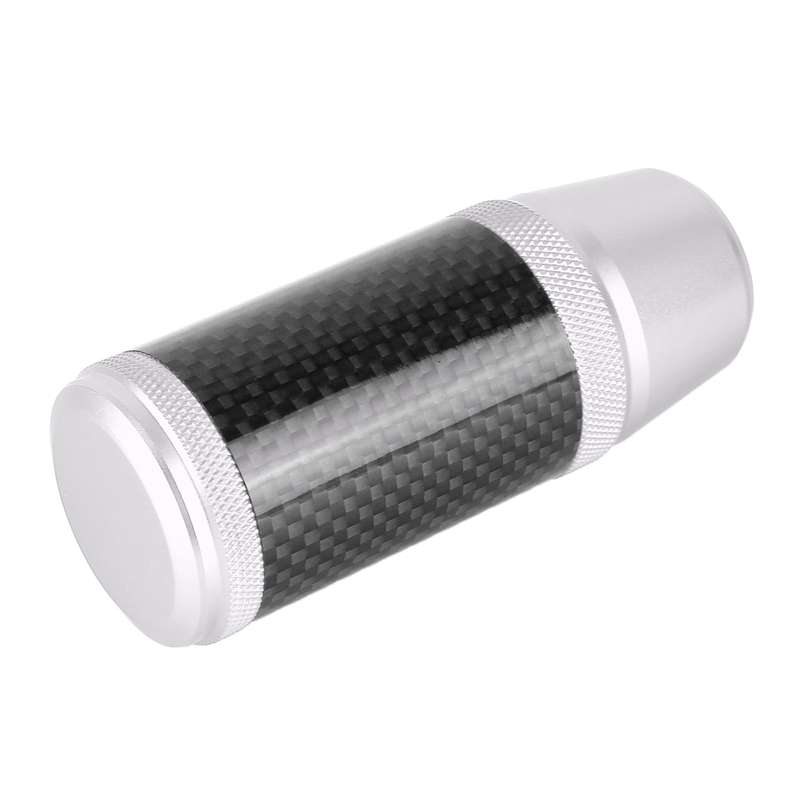 Universal Car Carbon Fiber Metal Gear Shift Knob (Purple)
