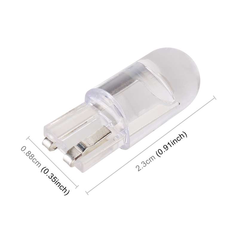 50 PCS T10 DC12V / 0.3W Car Clearance Light COB Lamp Beads(Ice Blue Light)