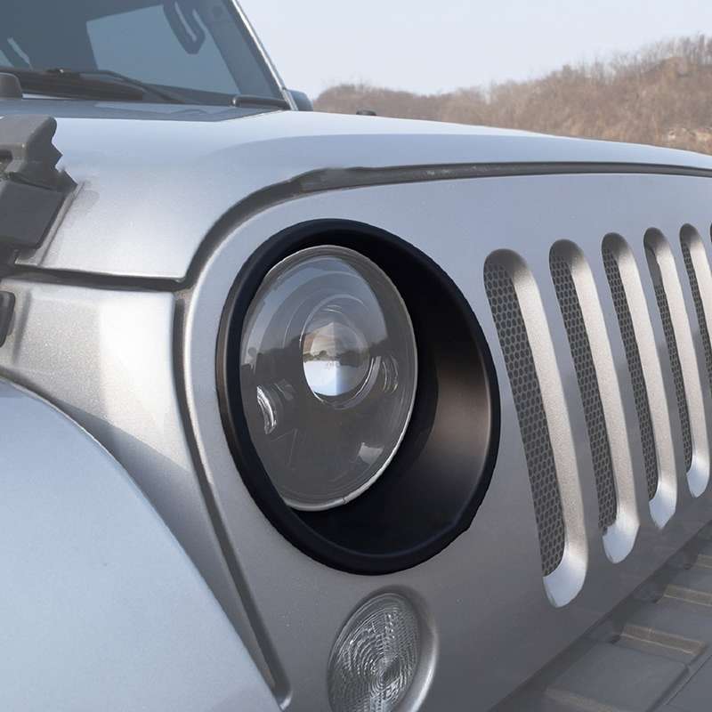 Car Headlight Lampshade for Jeep Wrangler JK 2007-2017, with Buckle