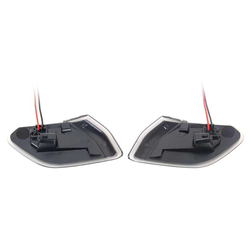 Car Black Wheel Eyebrow Side Light Turn Signal Leaf Plate Lamp for Jeep Wrangler JL 2018-
