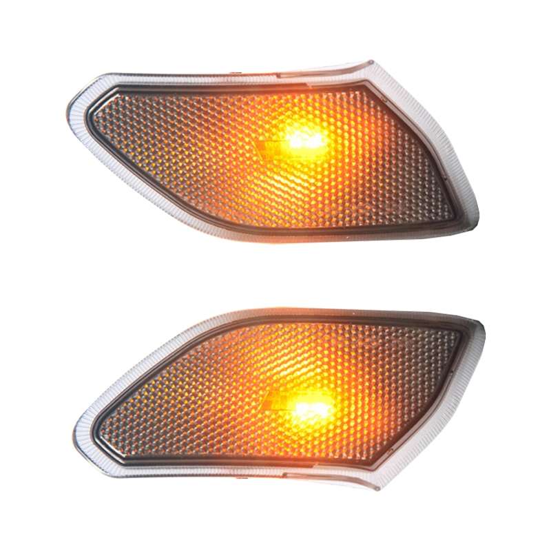 Car Black Wheel Eyebrow Side Light Turn Signal Leaf Plate Lamp for Jeep Wrangler JL 2018-