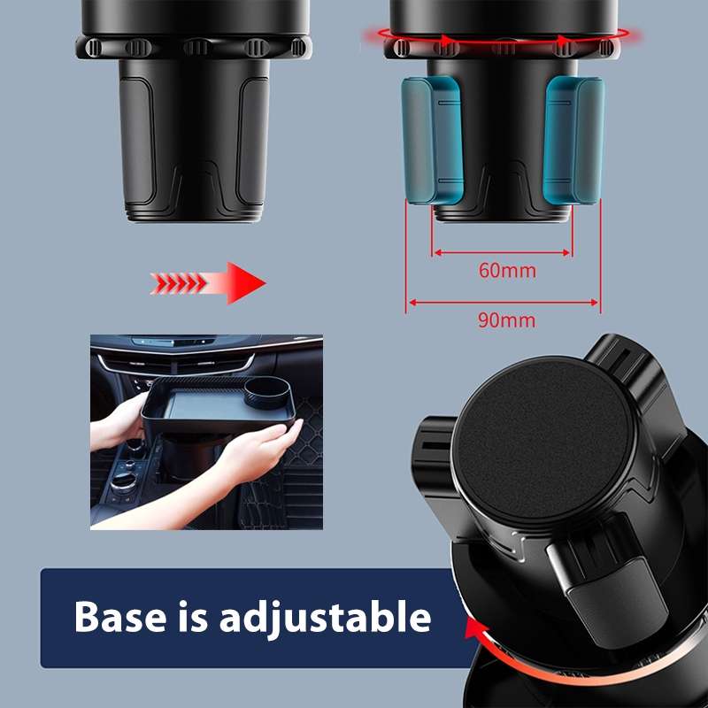Car 360 Degree Rotation Water Cup Holder Multi-functional Dining Table