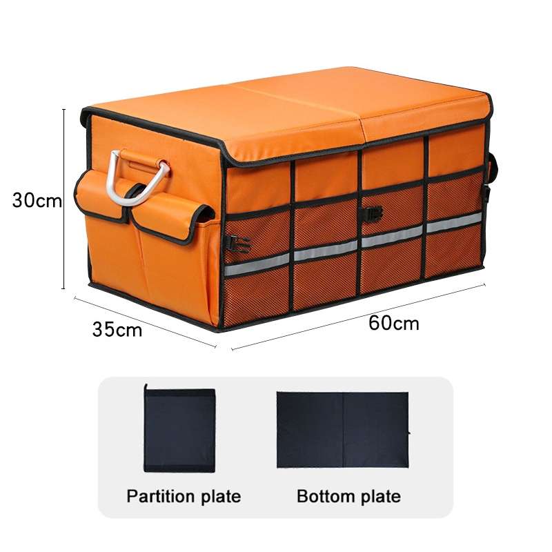 Car Trunk Foldable Storage Box, Capacity: 66L (Grey)