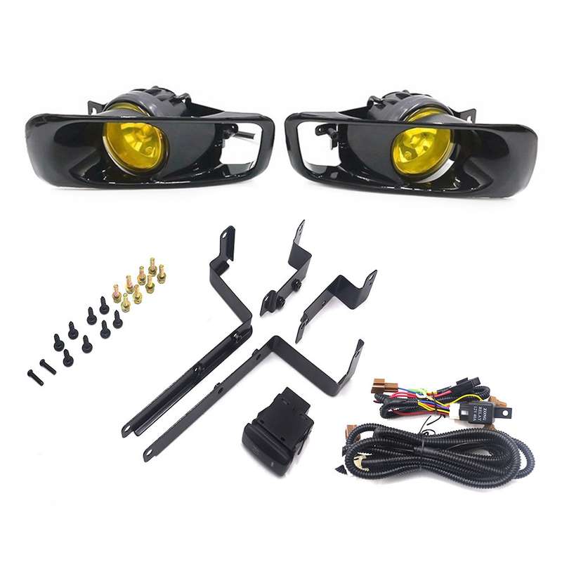 1 Pair Car Modified Front Fog Light for Honda Civic 1999-2000 (White Light)