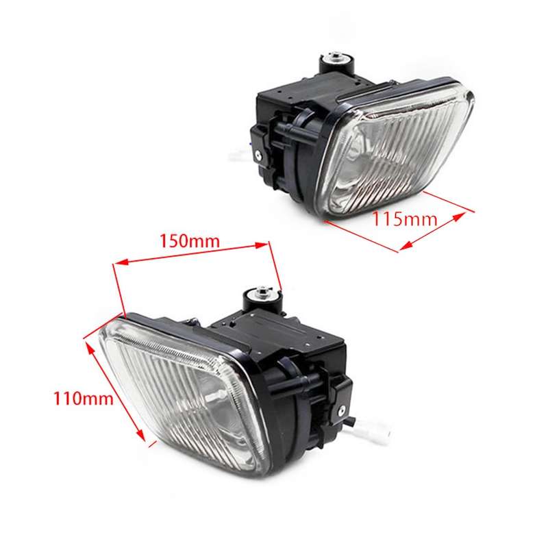 1 Pair Car Modified Front Fog Light for Honda Civic 1996-1998 (White Light)