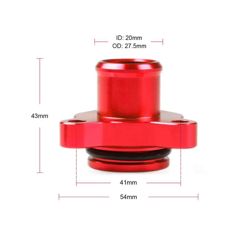 Car Water Hose Joint Pipe Adaptor with Clamps 11537541992 for BMW 335i (Black)