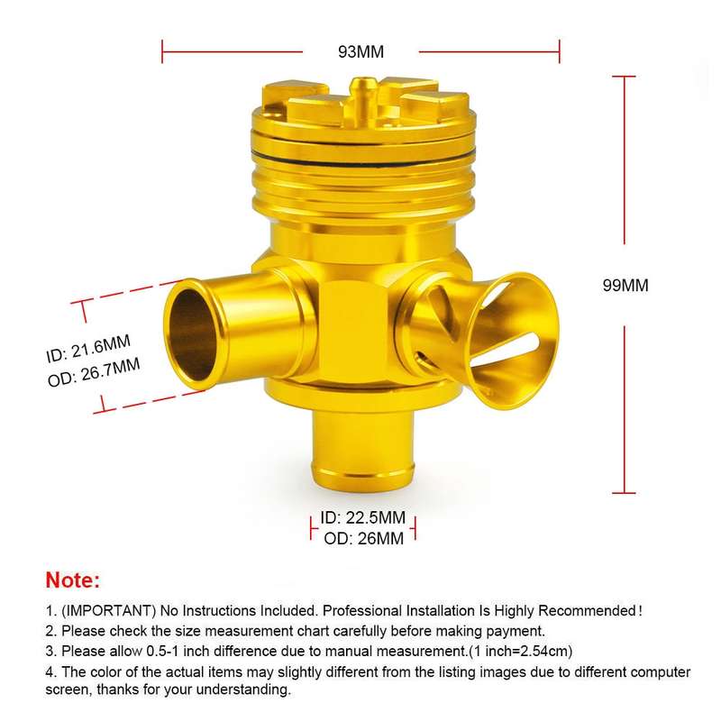 Car Modified Pressure Relief Valve 1.8T/2.7T Discharge Valve for Volkswagen GTi Jetta / Audi A3 A4 A
