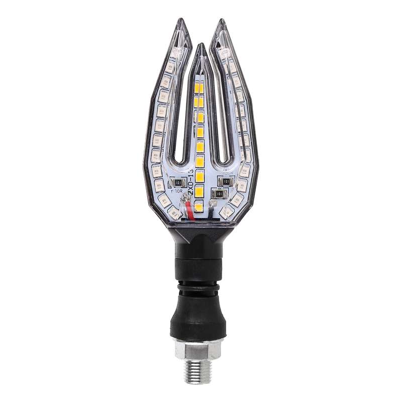 Motorcycle Turn Signal Light DC12V 1W 33LEDs SMD-3528 Lamp Beads (Blue Light)