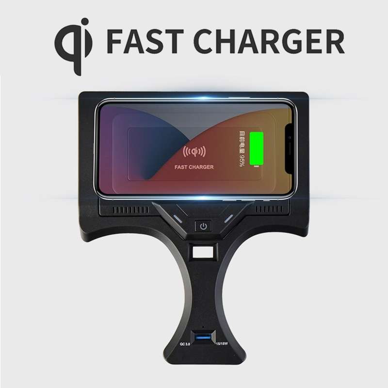 HFC-1017 Car Qi Standard Wireless Charger 10W Quick Charging for BMW 3 Series 2020-2022, Left D