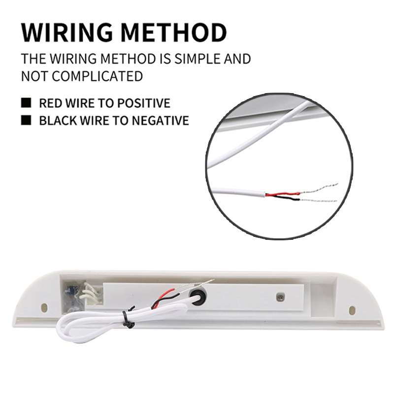RV / Yacht Awning LED Strip Light DC12-28V with 9 LEDs Lamp Beads (White)