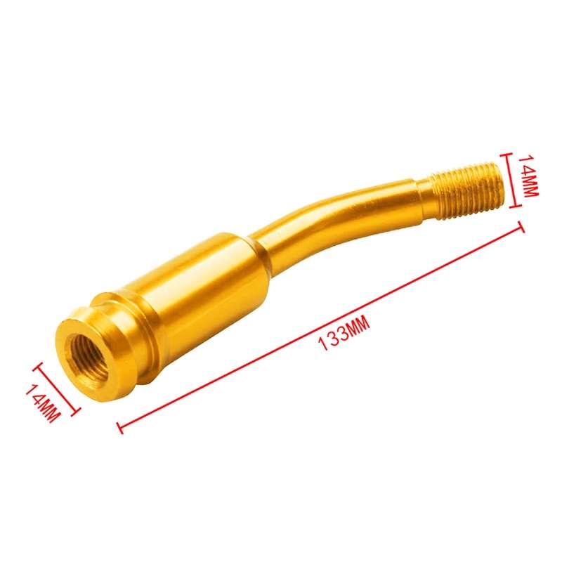 Car Modified Racing Quick Curved Gear Lever Extension Rod for Volkswagen T4 1990-2003 (Black)