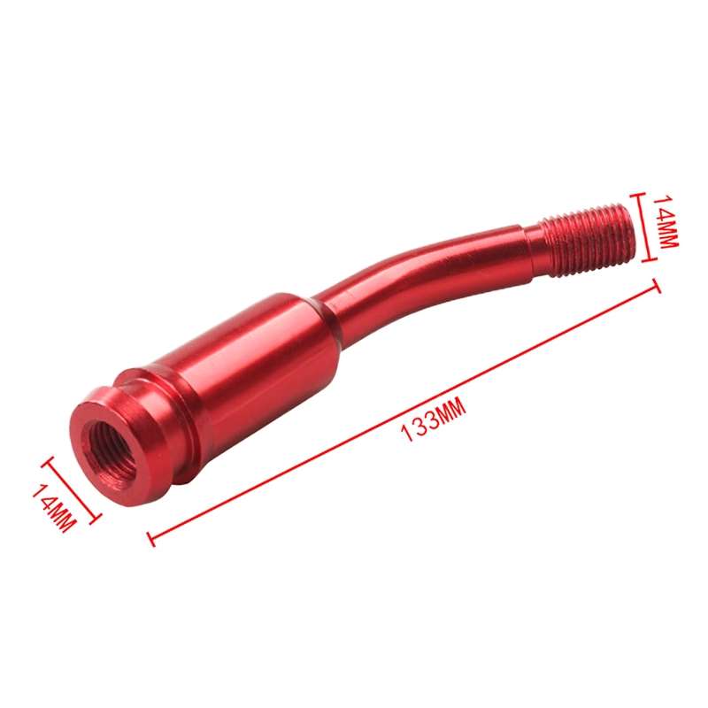 Car Modified Racing Quick Curved Gear Lever Extension Rod for Volkswagen T4 1990-2003 (Black)