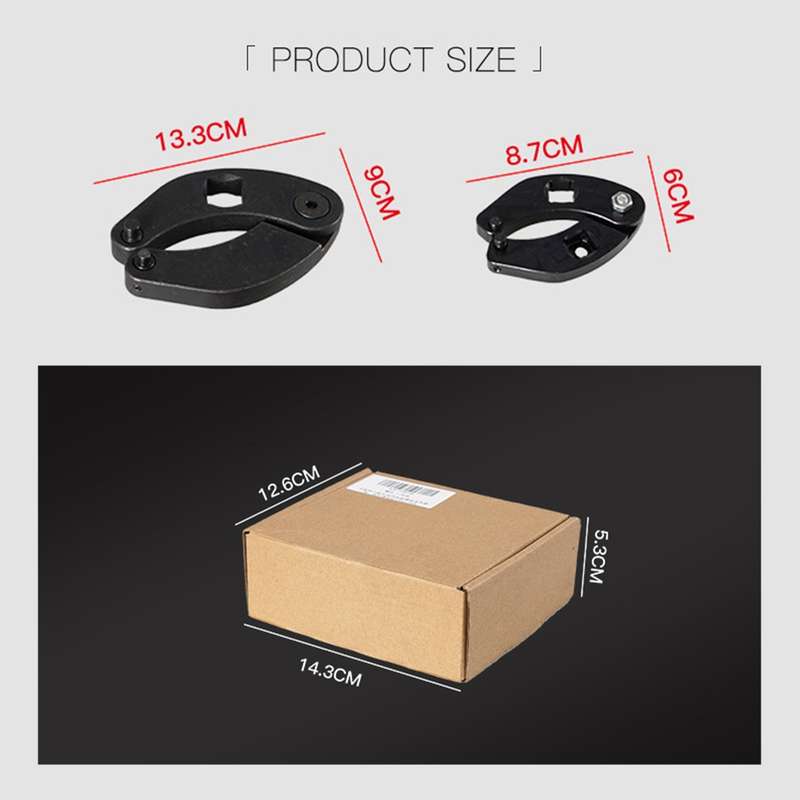 1 Pair Motorcycle Universal Adjustable Gland Nut Wrench Set for Hydraulic Cylinder 1266 +7463