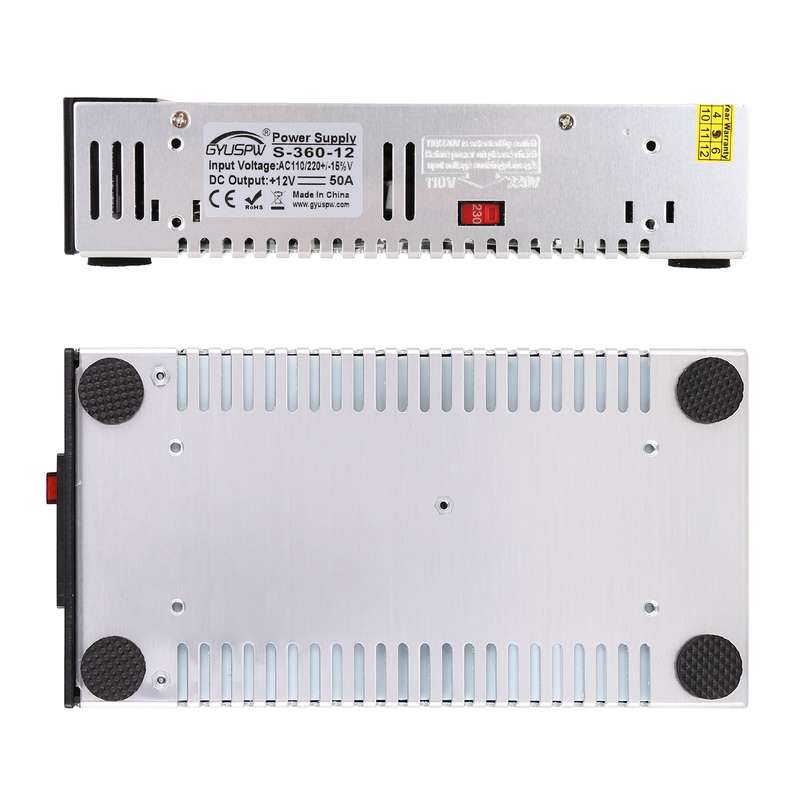 S-360-12 DC12V 360W 30A DIY Regulated DC Switching Power Supply Power Step-down Transformer wit