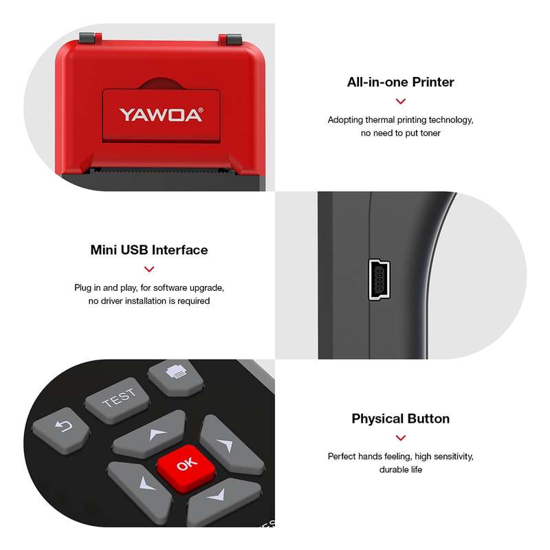 KINGBOLEN BM800 Car Digital Load Battery Tester with Printer Function
