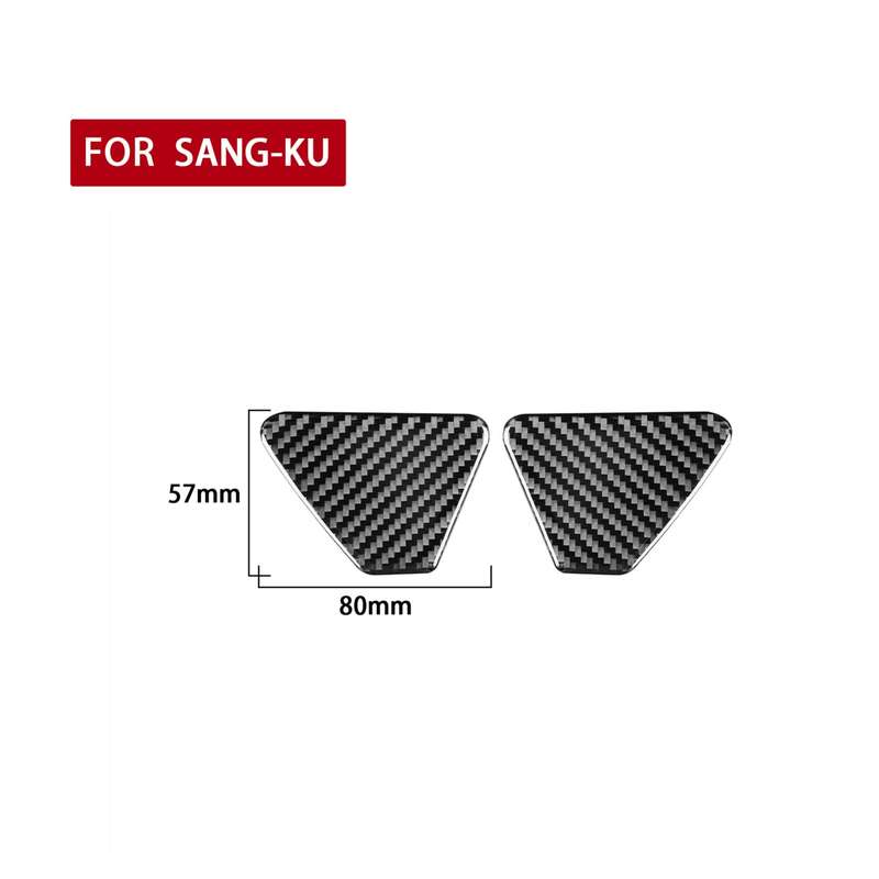 2 PCS / Set Carbon Fiber Car Inner Door Bowl Decorative Sticker for Volkswagen Scirocco 2009-2016,Le