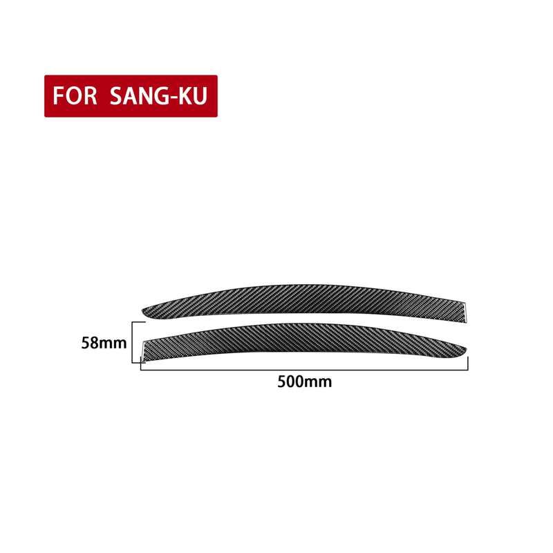 2 PCS / Set Carbon Fiber Car Light Eyebrow Decorative Sticker for Volkswagen Scirocco 2009-2016,Left