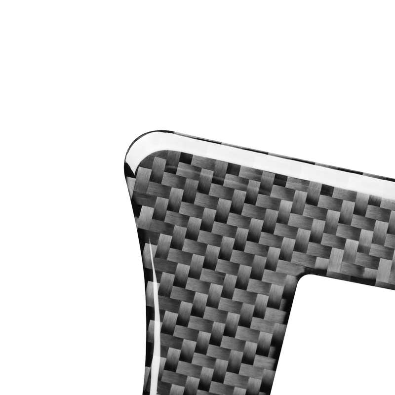 Carbon Fiber Car Handbrake Panel Decorative Sticker for Toyota Old RAV4 2006-2013,Left Drive