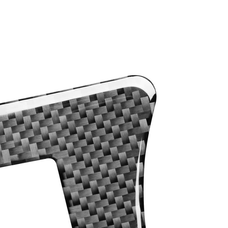 Carbon Fiber Car Handbrake Panel Decorative Sticker for Toyota Old RAV4 2006-2013,Right Drive