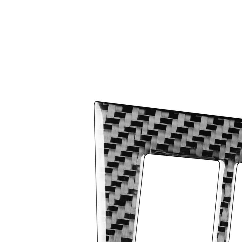 Carbon Fiber Car Cigarette Lighter Panel Decorative Sticker for Toyota Old RAV4 2006-2013,Left and R