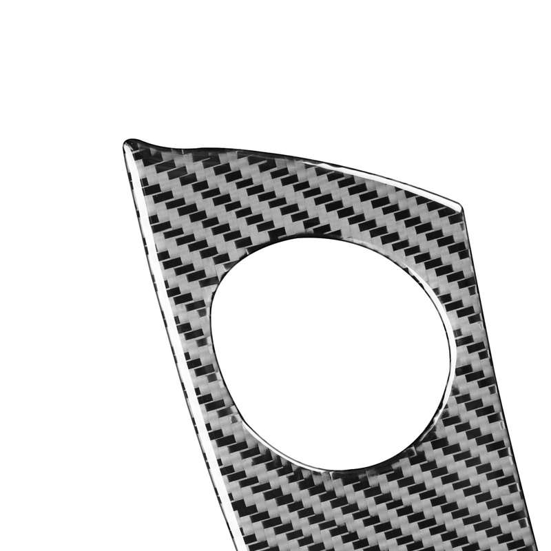 Carbon Fiber Car Warning Light Switch Panel Decorative Sticker for Toyota Old RAV4 2006-2013,Left an