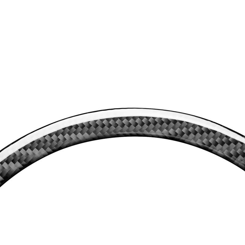 Carbon Fiber Car Door Horn Ring Decorative Sticker for Toyota Old RAV4 2006-2013,Left and Right Driv