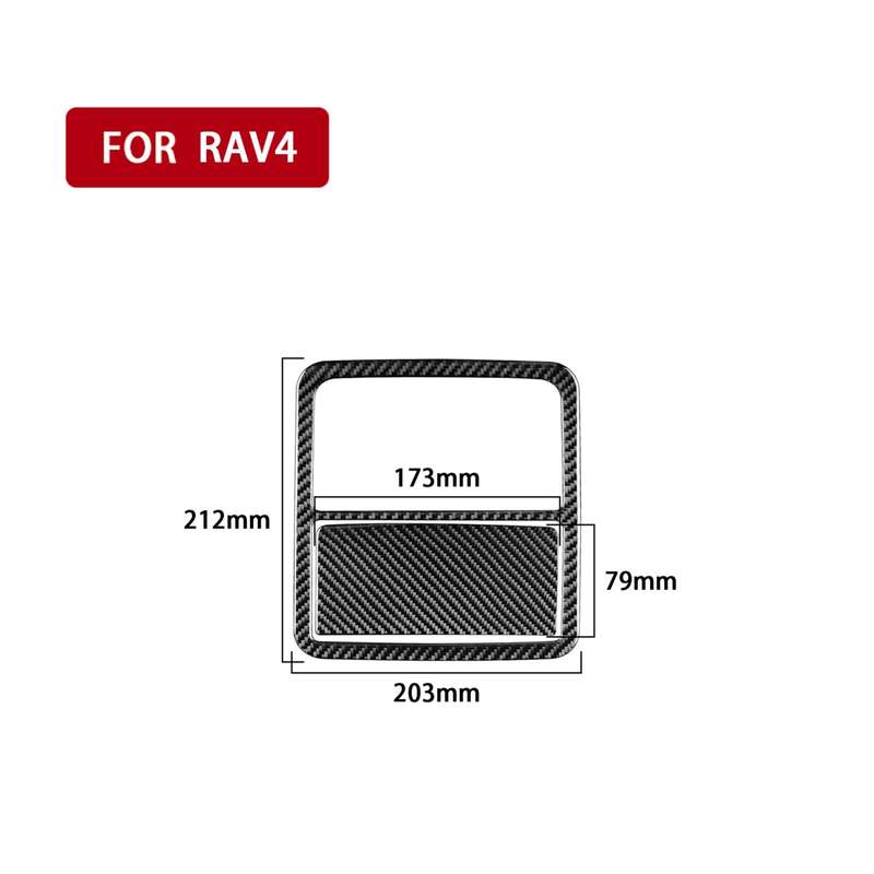 Carbon Fiber Car Front Reading Light Panel Decorative Sticker for Toyota Old RAV4 2006-2013,Left and