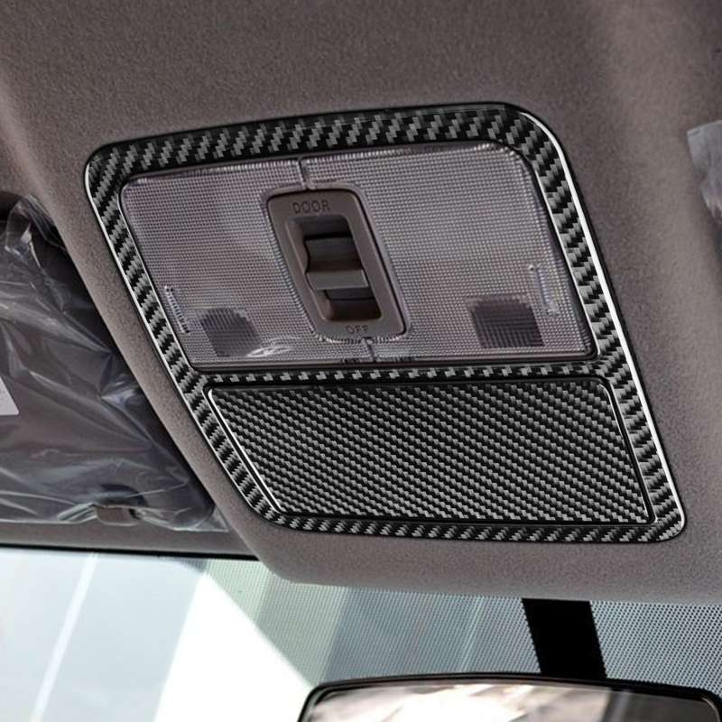 Carbon Fiber Car Front Reading Light Panel Decorative Sticker for Toyota Old RAV4 2006-2013,Left and