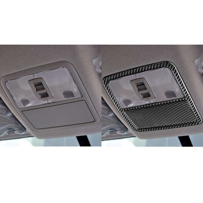 Carbon Fiber Car Front Reading Light Panel Decorative Sticker for Toyota Old RAV4 2006-2013,Left and