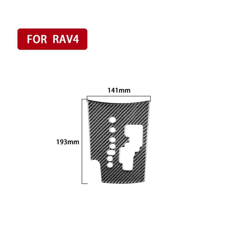 Carbon Fiber Car Gear Panel Decorative Sticker for Toyota Old RAV4 2006-2013,Left Drive