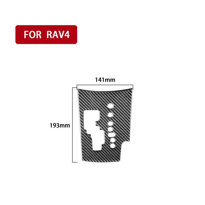 Carbon Fiber Car Gear Panel Decorative Sticker for Toyota Old RAV4 2006-2013,Right Drive