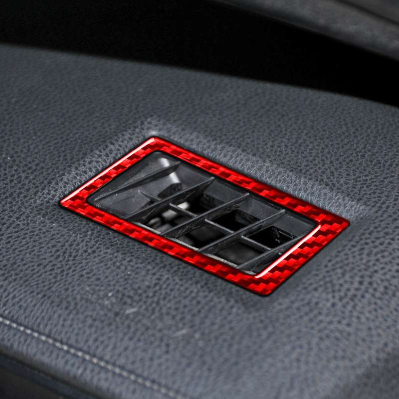 2 PCS / Set Carbon Fiber Car Dashboard Air Outlet Decorative Sticker for Toyota Corolla 2014-2018,Le