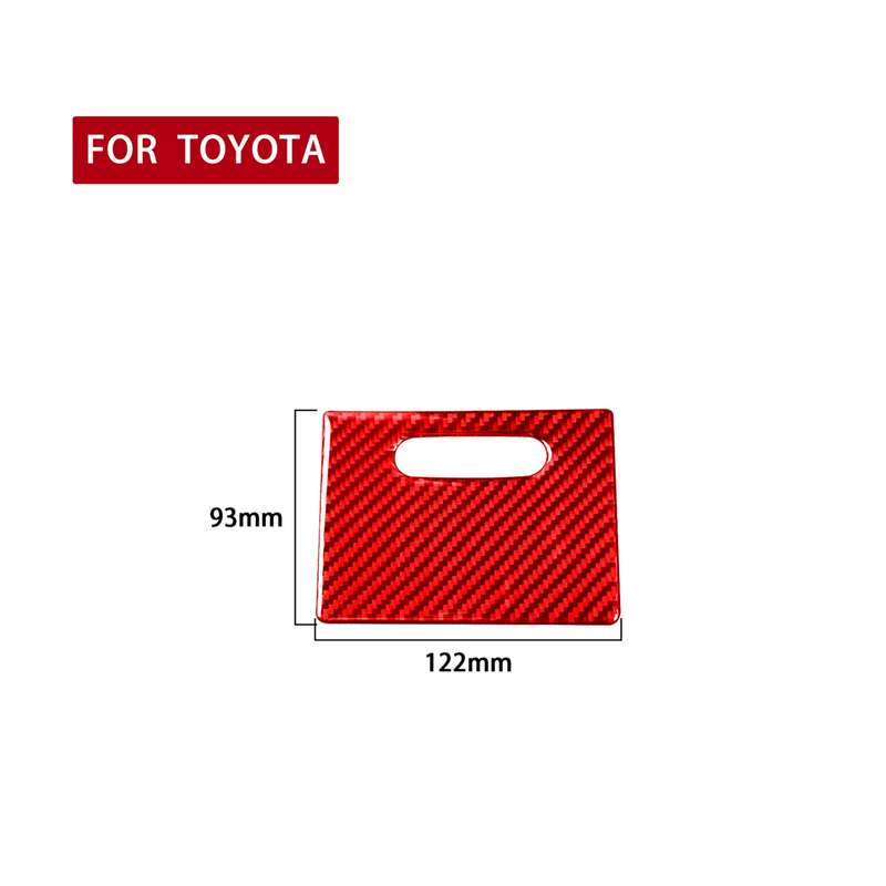 Carbon Fiber Car Cigarette Lighter Cover Decorative Sticker for Toyota Corolla 2014-2018,Left and Ri