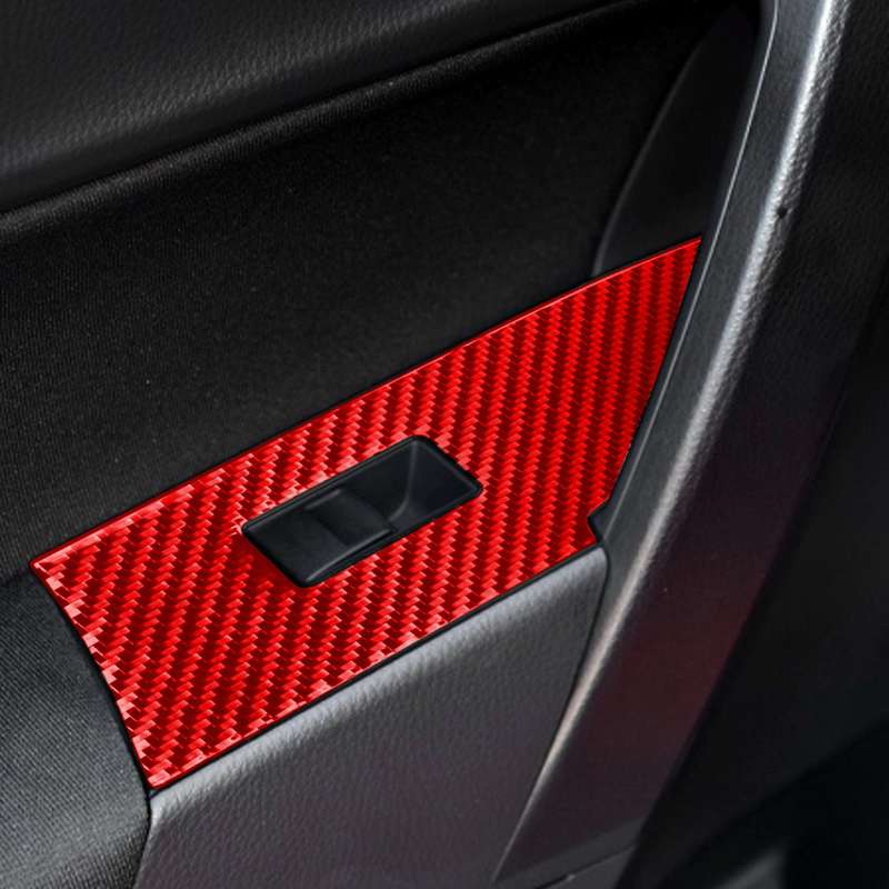 4 PCS / Set Carbon Fiber Car Lifting Decorative Sticker for Toyota Corolla 2014-2018,Right Drive (Re