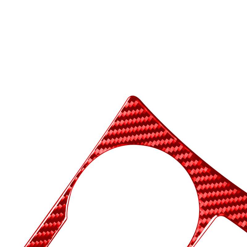 Carbon Fiber Car Cup Holder Panel A Decorative Sticker for Toyota Corolla 2014-2018,Left Drive (Red)