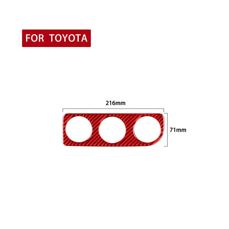 Carbon Fiber Car Air Conditioner Switch Panel B Decorative Sticker for Toyota Corolla 2014-2018,Left
