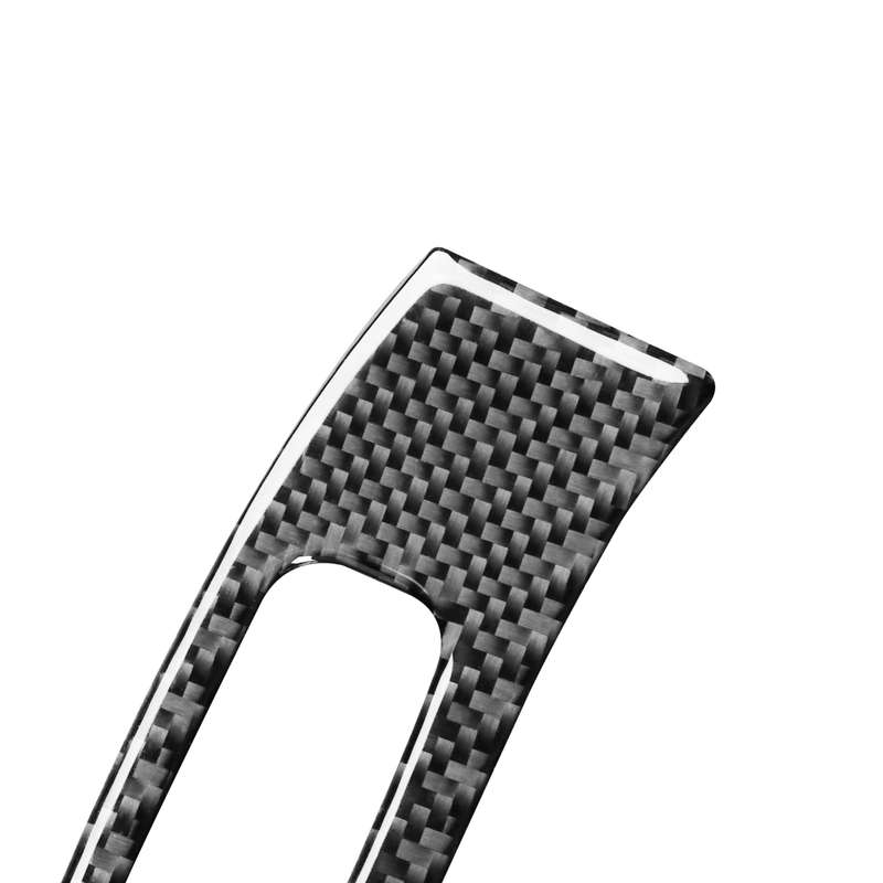 2 PCS / Set Carbon Fiber Car Armrest Box Switch Decorative Sticker for Mercedes-Benz B-Class 2019 /