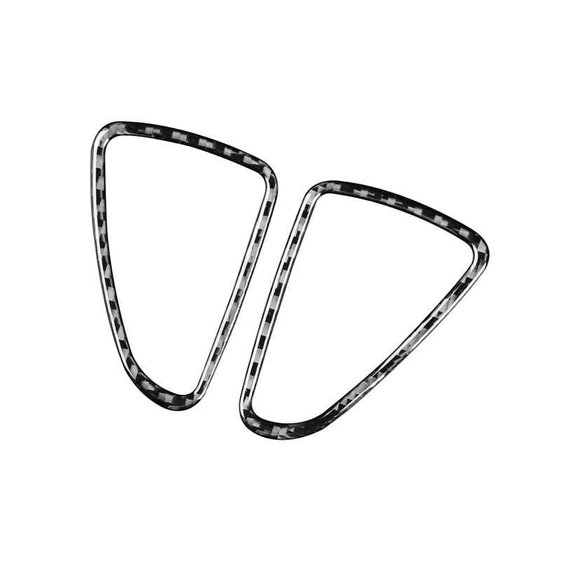 2 PCS / Set Carbon Fiber Car Dashboard Air Outlet Decorative Sticker for Mercedes-Benz B-Class 2019