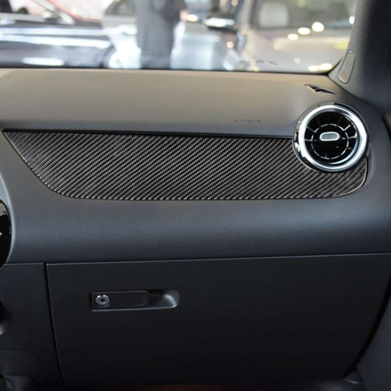 Carbon Fiber Car Co-pilot Control Panel Decorative Sticker for Mercedes-Benz B-Class 2019 / GLB 2020