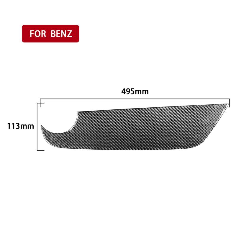 Carbon Fiber Car Co-pilot Control Panel Decorative Sticker for Mercedes-Benz B-Class 2019 / GLB 2020