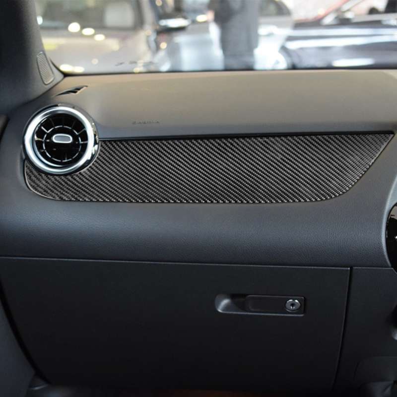 Carbon Fiber Car Co-pilot Control Panel Decorative Sticker for Mercedes-Benz B-Class 2019 / GLB 2020