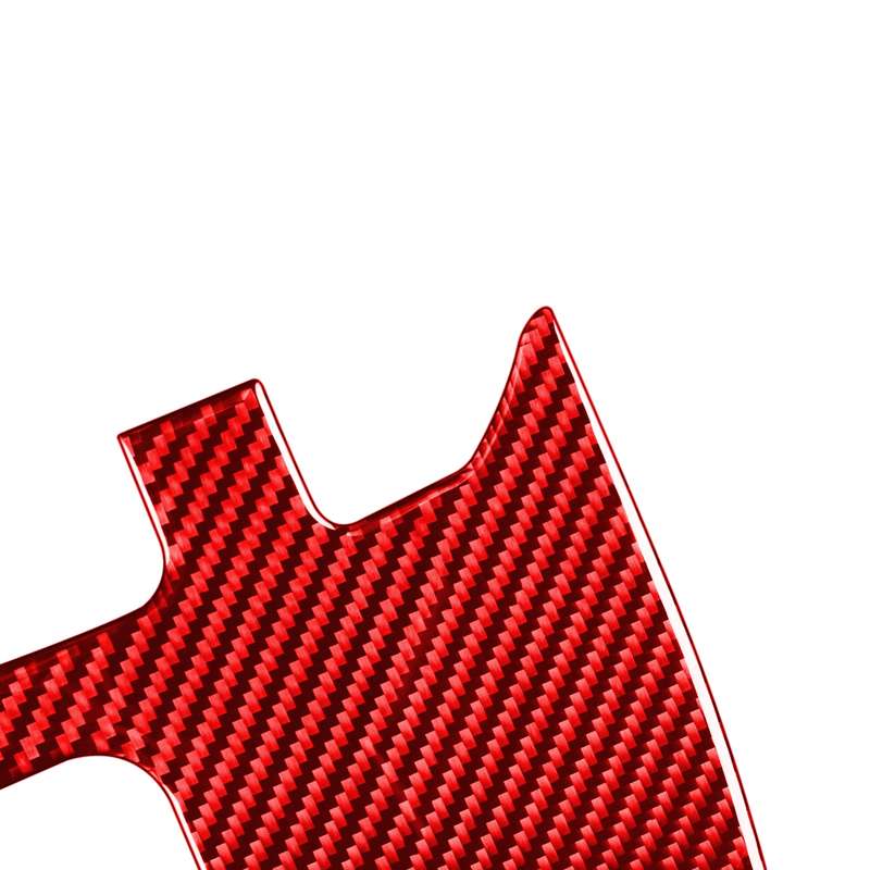 2 PCS / Set Carbon Fiber Car Seat Belt Panel Decorative Sticker for Toyota Tundra 2014-2018,Left and