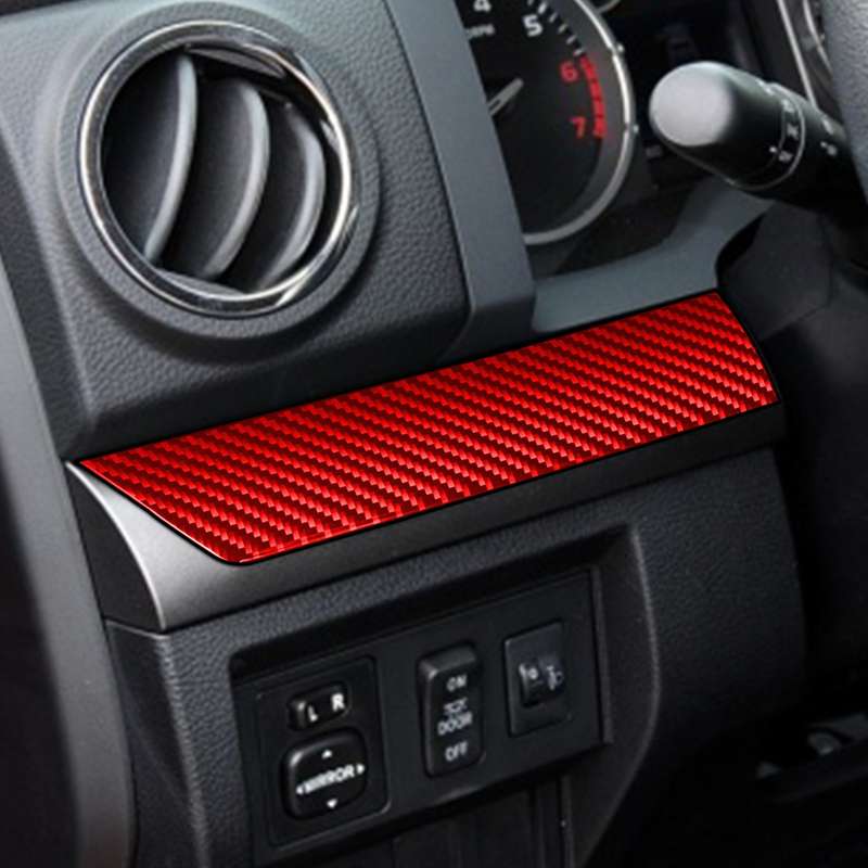 3 PCS / Set Carbon Fiber Car Center Console Strip Decorative Sticker for Toyota Tundra 2014-2018,Lef