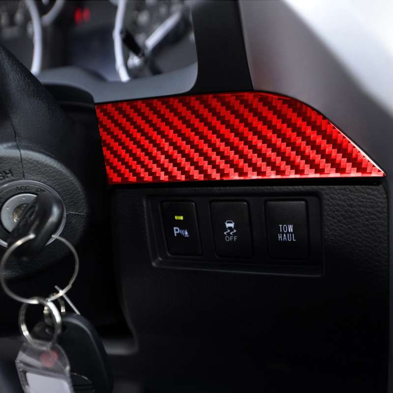 3 PCS / Set Carbon Fiber Car Center Console Strip Decorative Sticker for Toyota Tundra 2014-2018,Lef