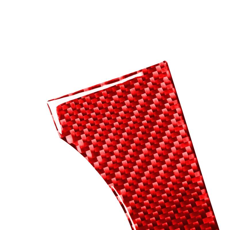2 PCS / Set Carbon Fiber Car Central Control Gear Trim Decorative Sticker for Toyota Tundra 2014-201